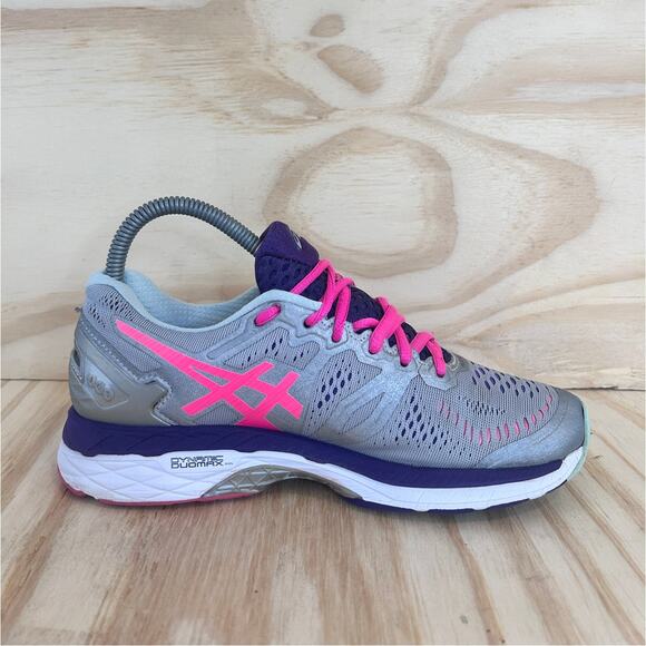 Asics - Gel-Kayano 23 - Running Shoes - Gray/Pink - Women's - 6.5 - T696N - Picture 5 of 9